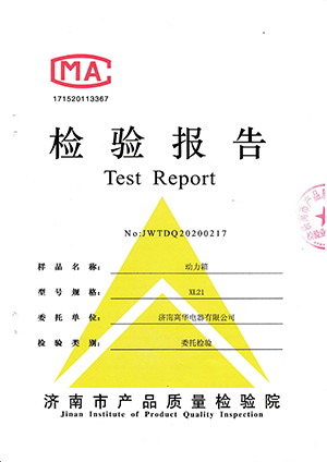 動(dòng)力箱XL21檢測(cè)報(bào)告